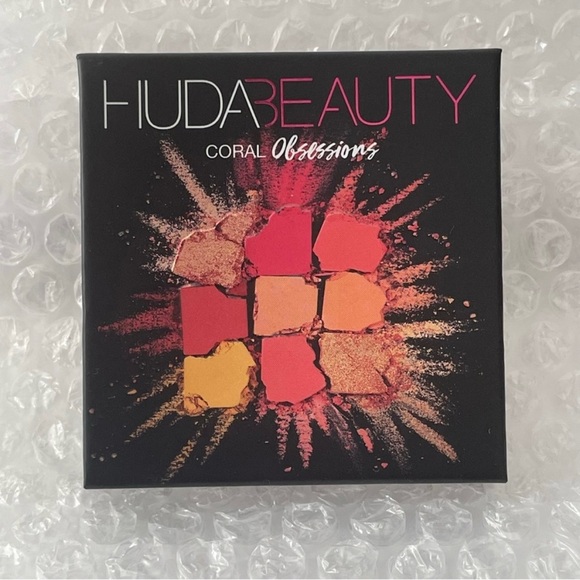 NIB Huda Beauty Coral Obsessions Palette | Eyeshadow| Warm Tones - Picture 2 of 4
